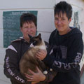 Click here to find out more about this gorgeous kitty and her 2 new mommies!
